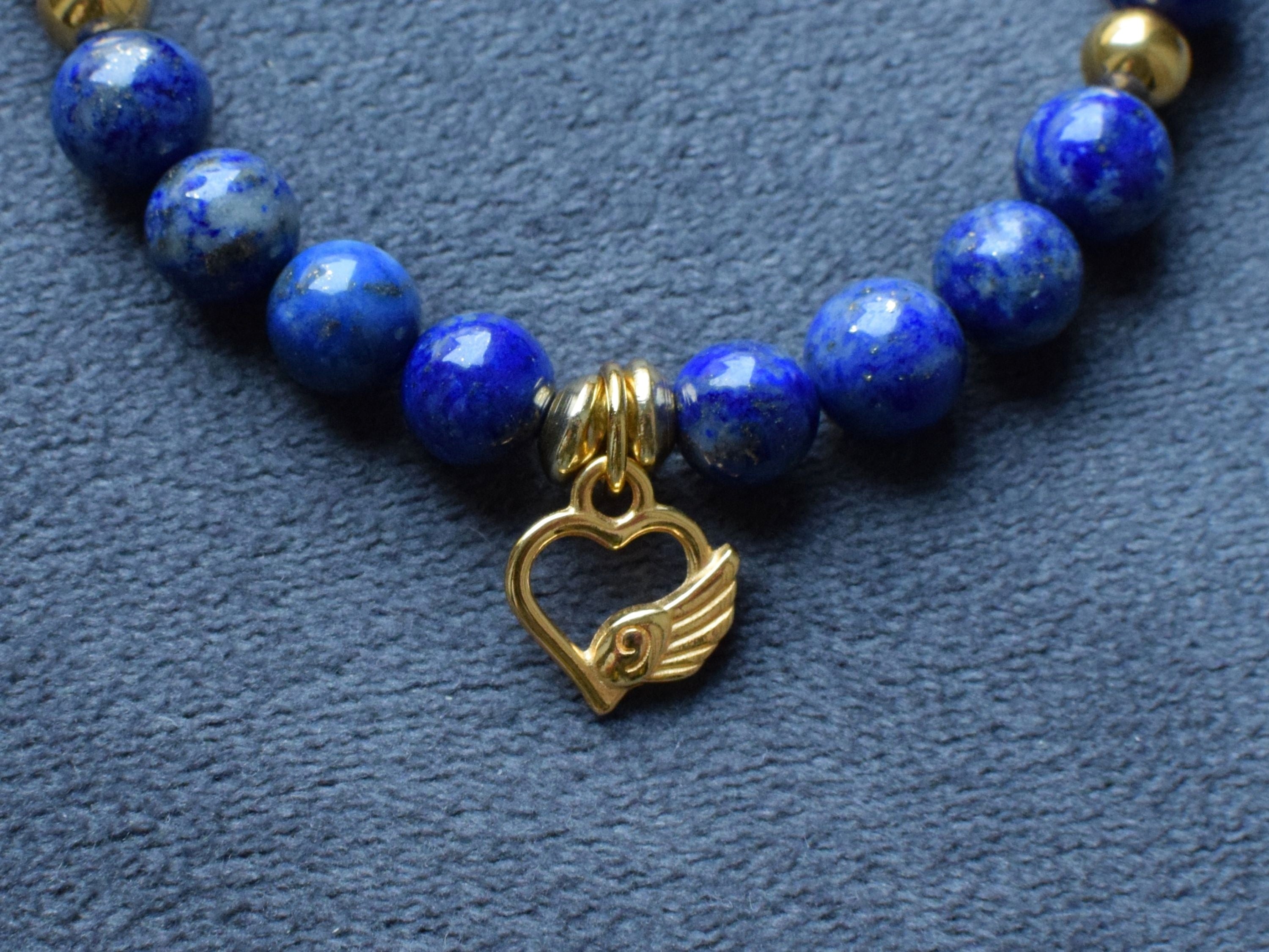 Bracelet d'intention - Cœur souverain (Lapis lazuli)