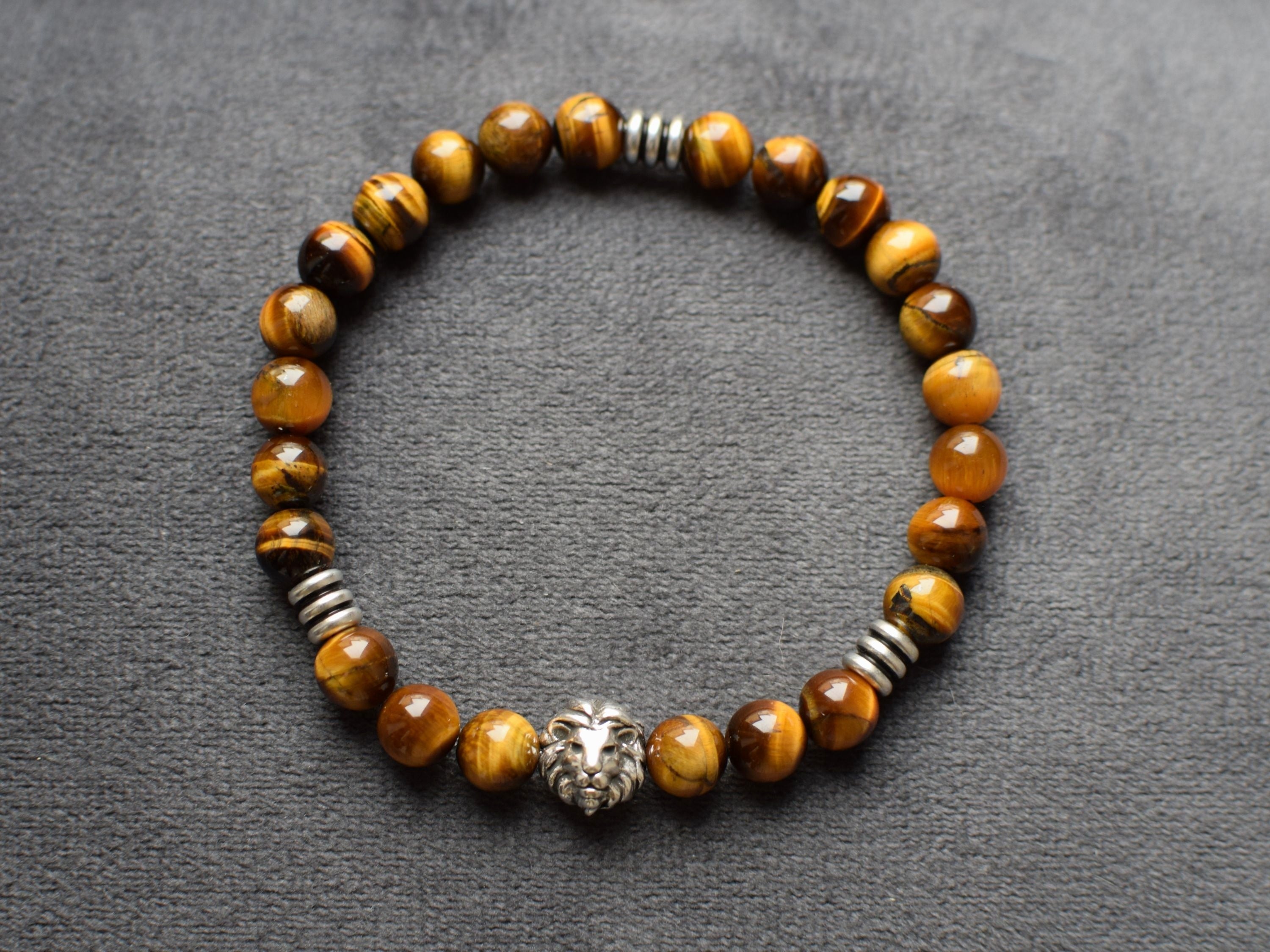 Bracelet d'intention - Présence affirmée (Œil de tigre)