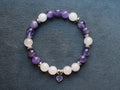 Bracelet d'intention - Eclat de tendresse (Quartz rose & Améthyste)
