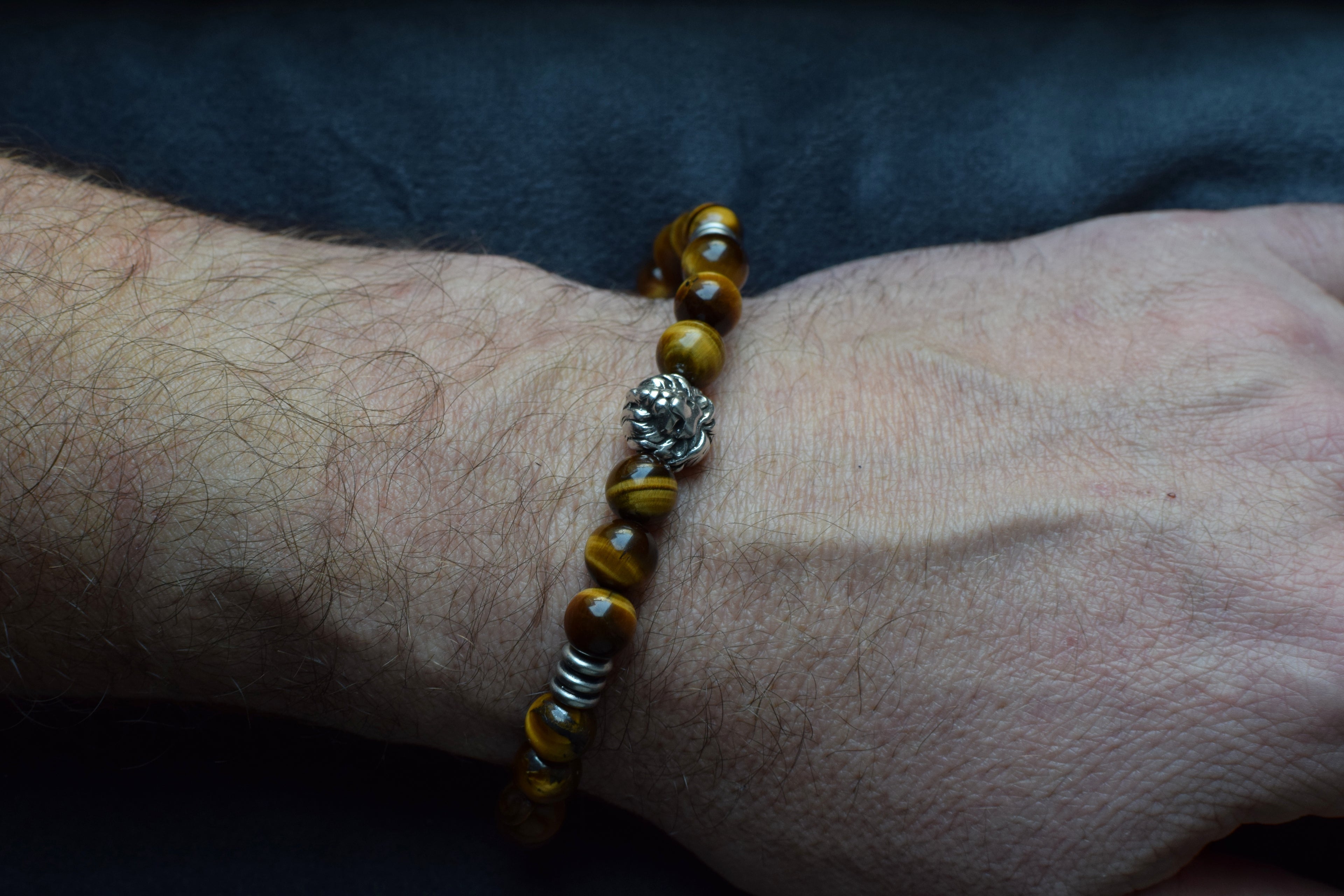 Bracelet d'intention - Présence affirmée (Œil de tigre)