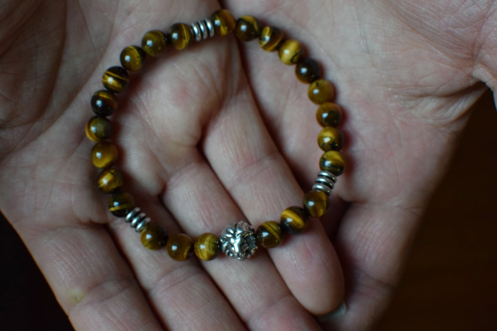 Bracelet d'intention - Présence affirmée (Œil de tigre)