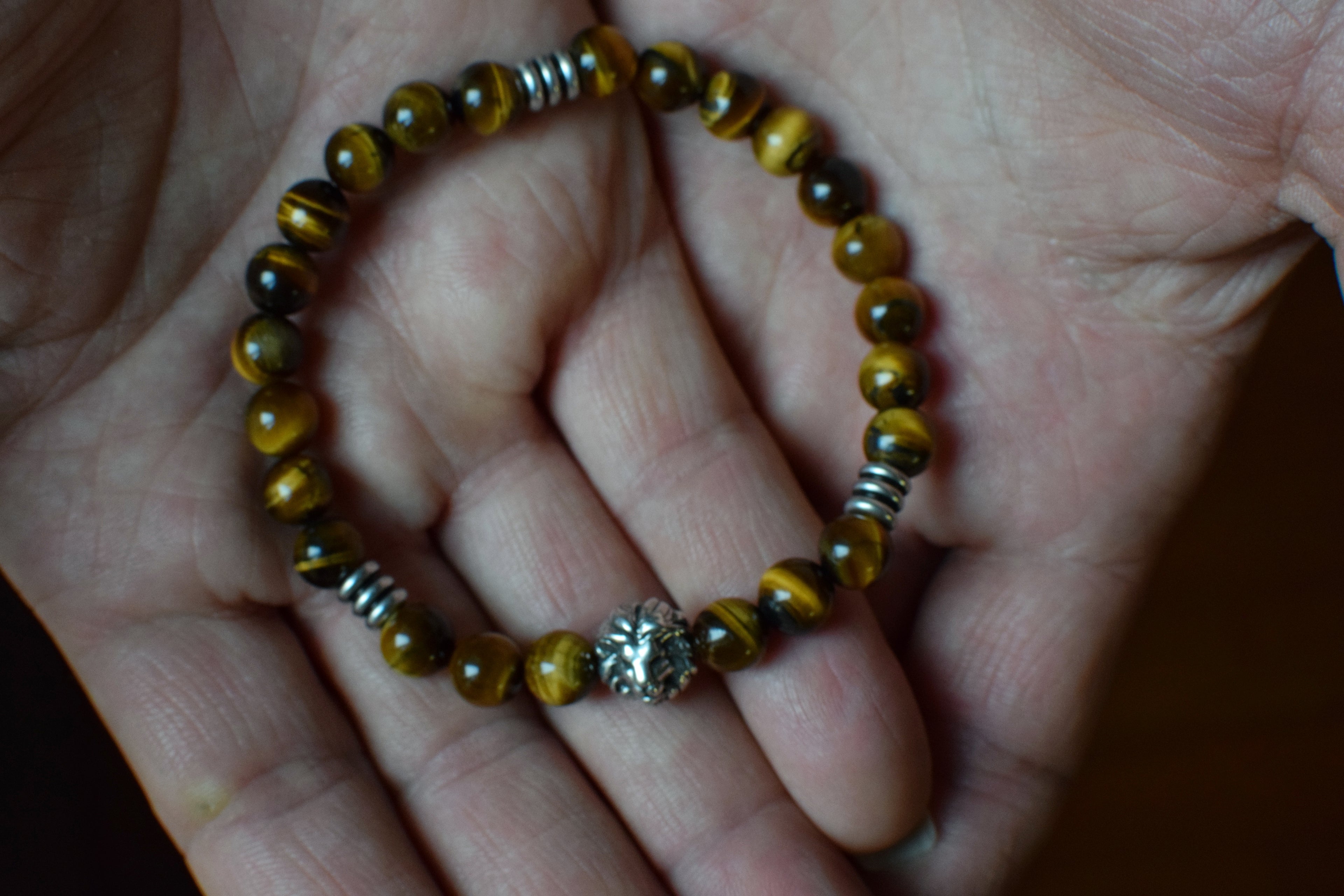 Bracelet d'intention - Présence affirmée (Œil de tigre)