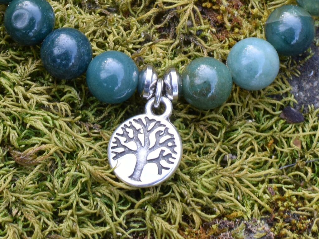 Bracelet d'intention - Essence du vivant (Agate mousse)
