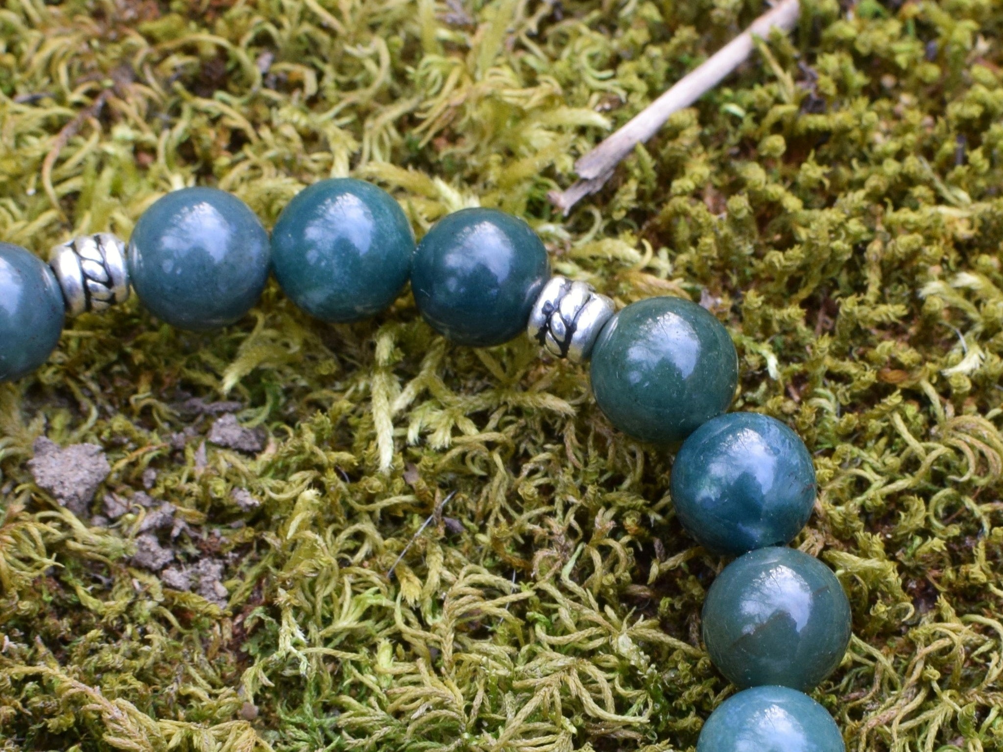 Bracelet d'intention - Essence du vivant (Agate mousse)