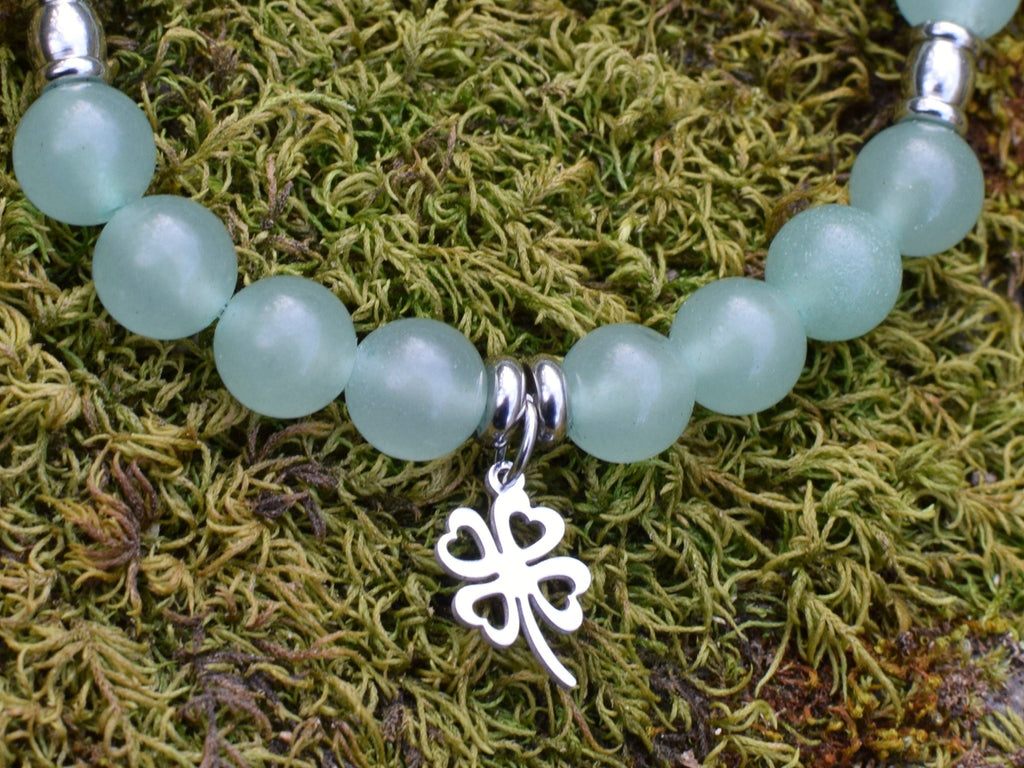 Bracelet d'intention - Chance florissante (Aventurine verte)