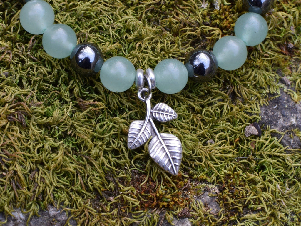 Bracelet intention - Jardin intérieur (Aventurine verte & hématite)