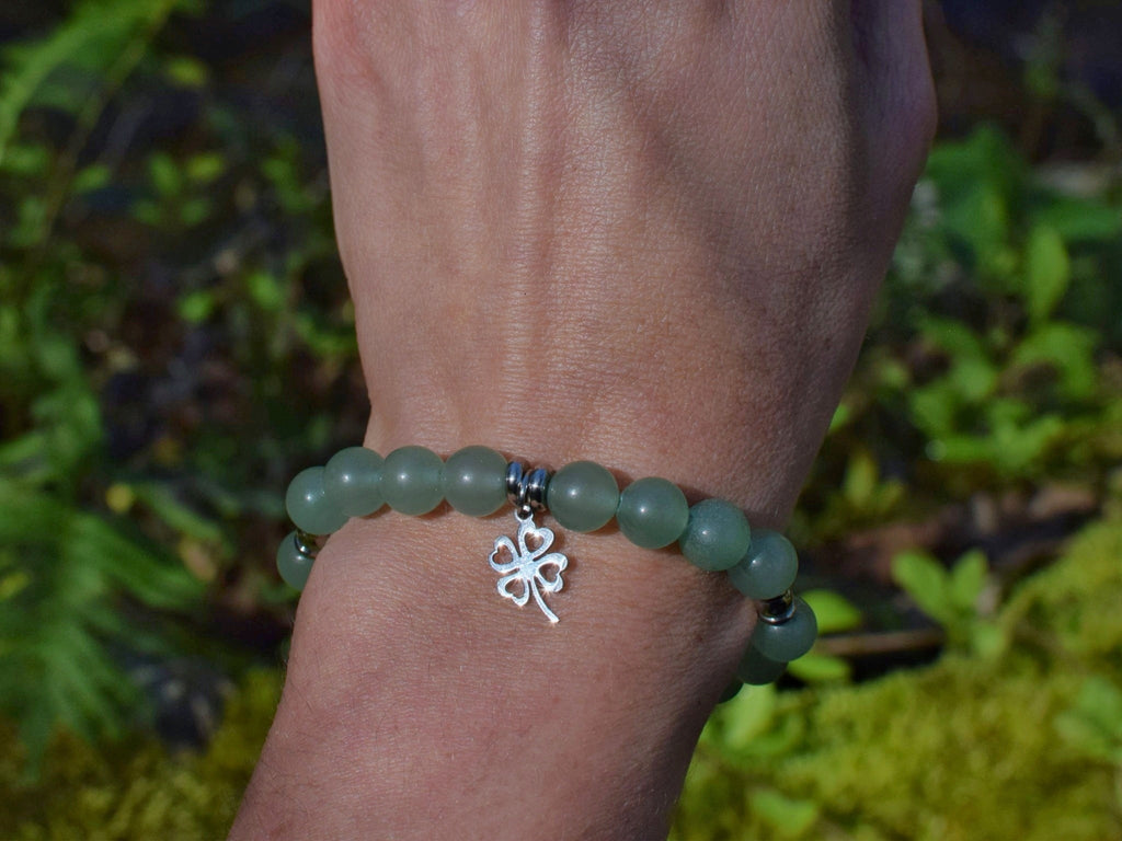 Bracelet d'intention - Chance florissante (Aventurine verte)