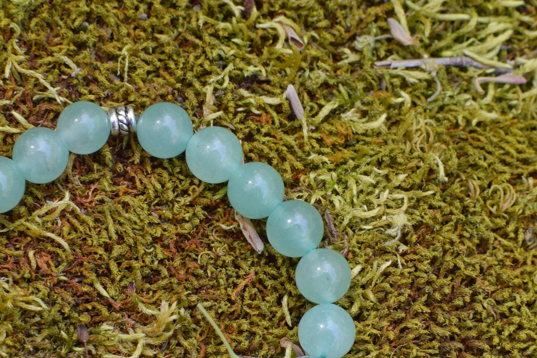 Bracelet d’intention - Vert profond (Budstone, agate arbre & aventurine verte)
