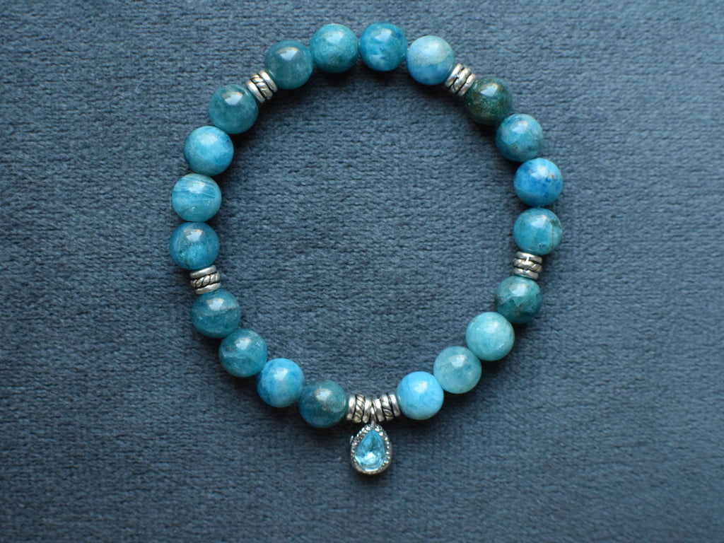 Bracelet d'intention - Expression claire (Apatite)