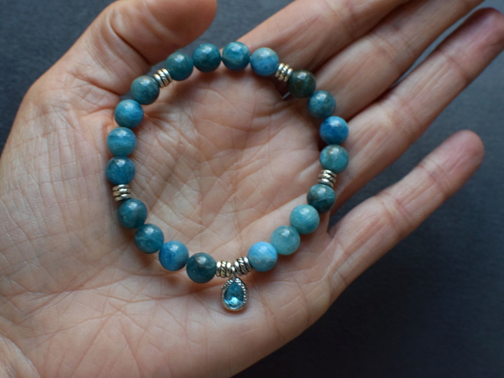 Bracelet d'intention - Expression claire (Apatite)