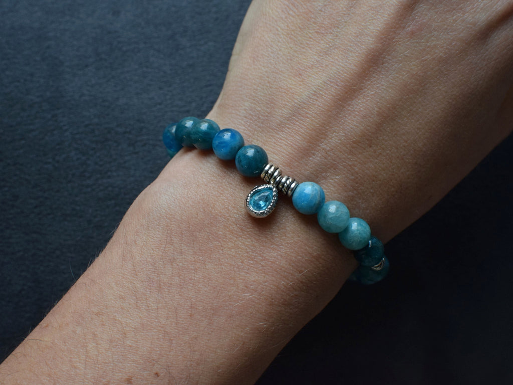 Bracelet d'intention - Expression claire (Apatite)