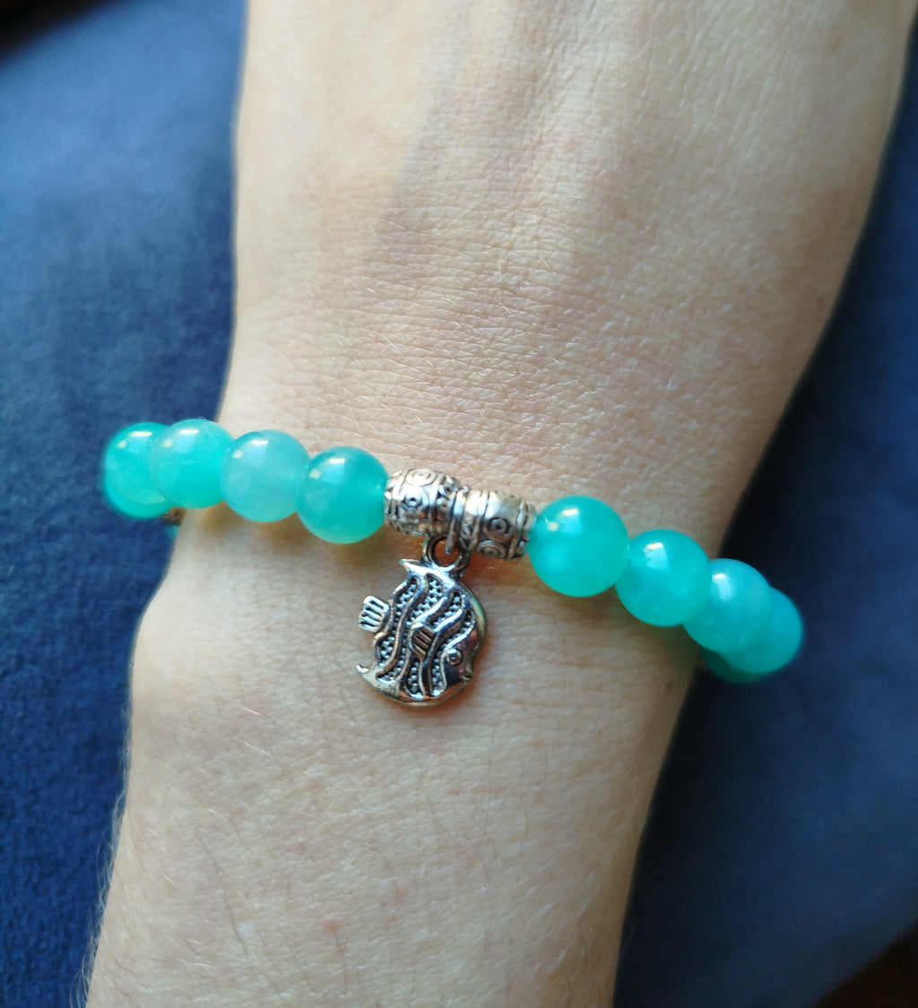 Bracelet d'intention - Courant libre (Amazonite)