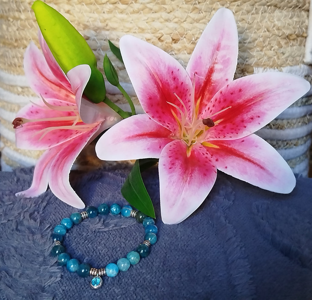 Bracelet d'intention - Expression claire (Apatite)