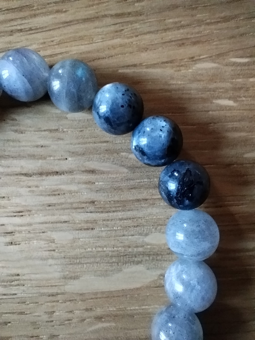 Bracelet d'intention - Souveraine intérieure (Labradorite & larvikite)
