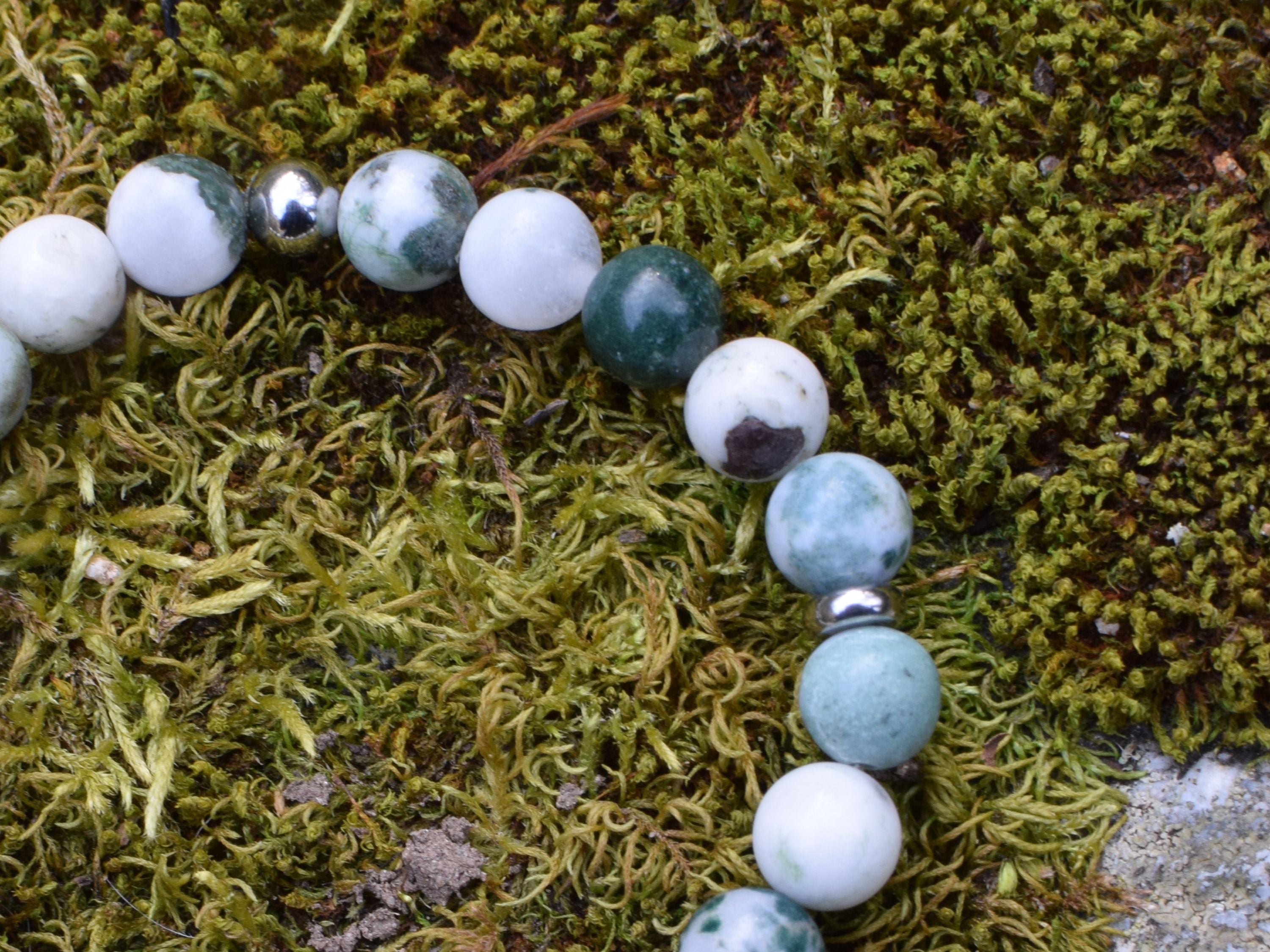 Bracelet intention - Jeune pousse (Agate arbre)
