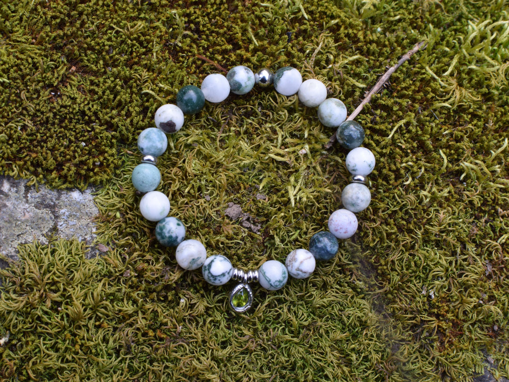 Bracelet intention - Jeune pousse (Agate arbre)