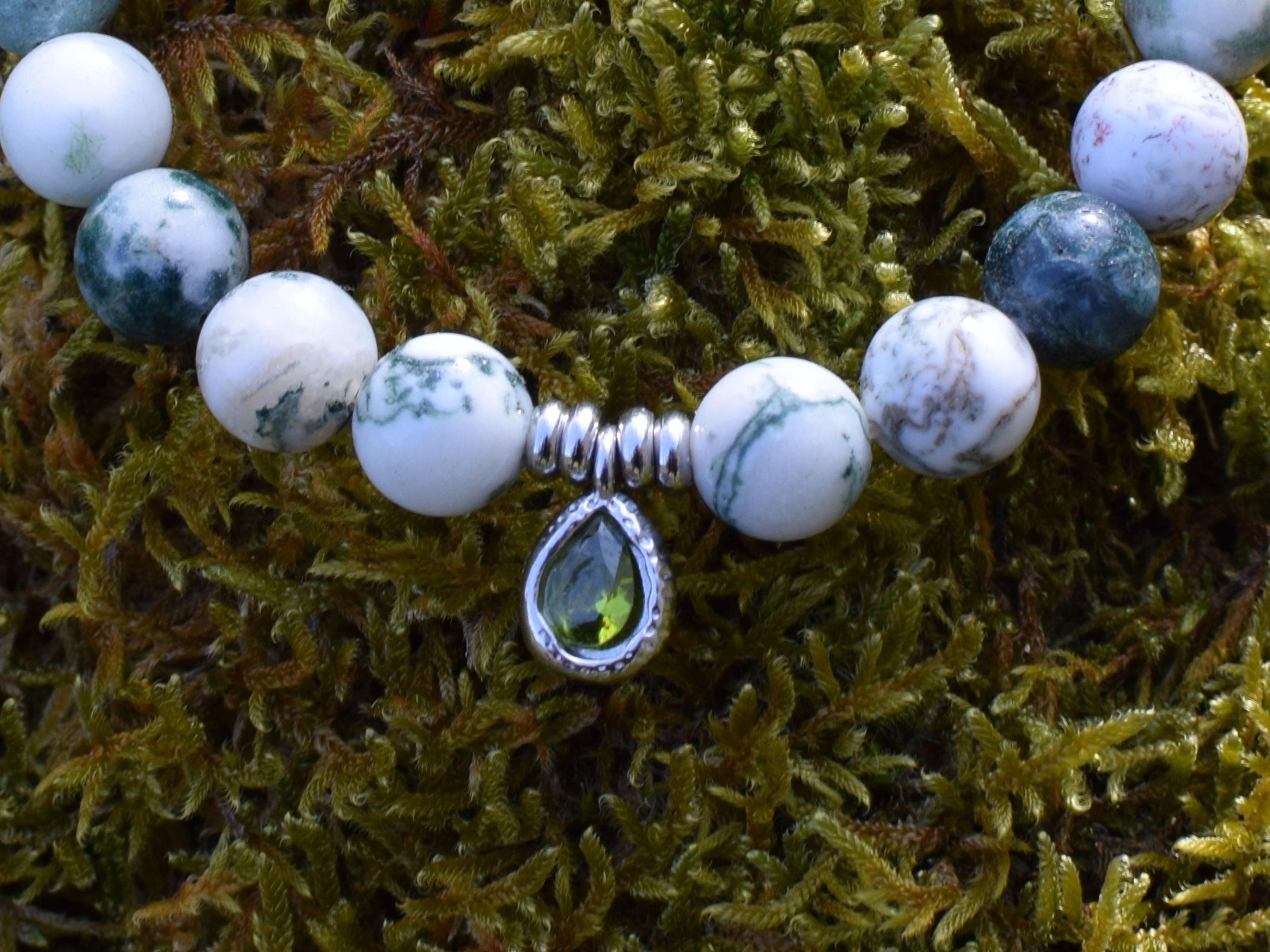 Bracelet intention - Jeune pousse (Agate arbre)