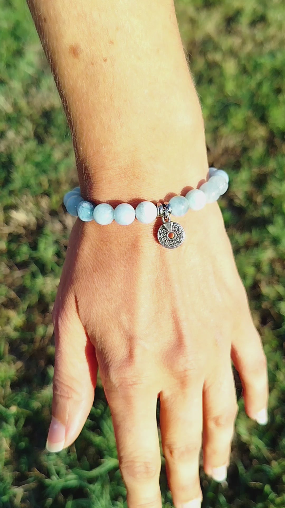 Bracelet d'intention – Murmure des Rivages (Aigue-marine)
