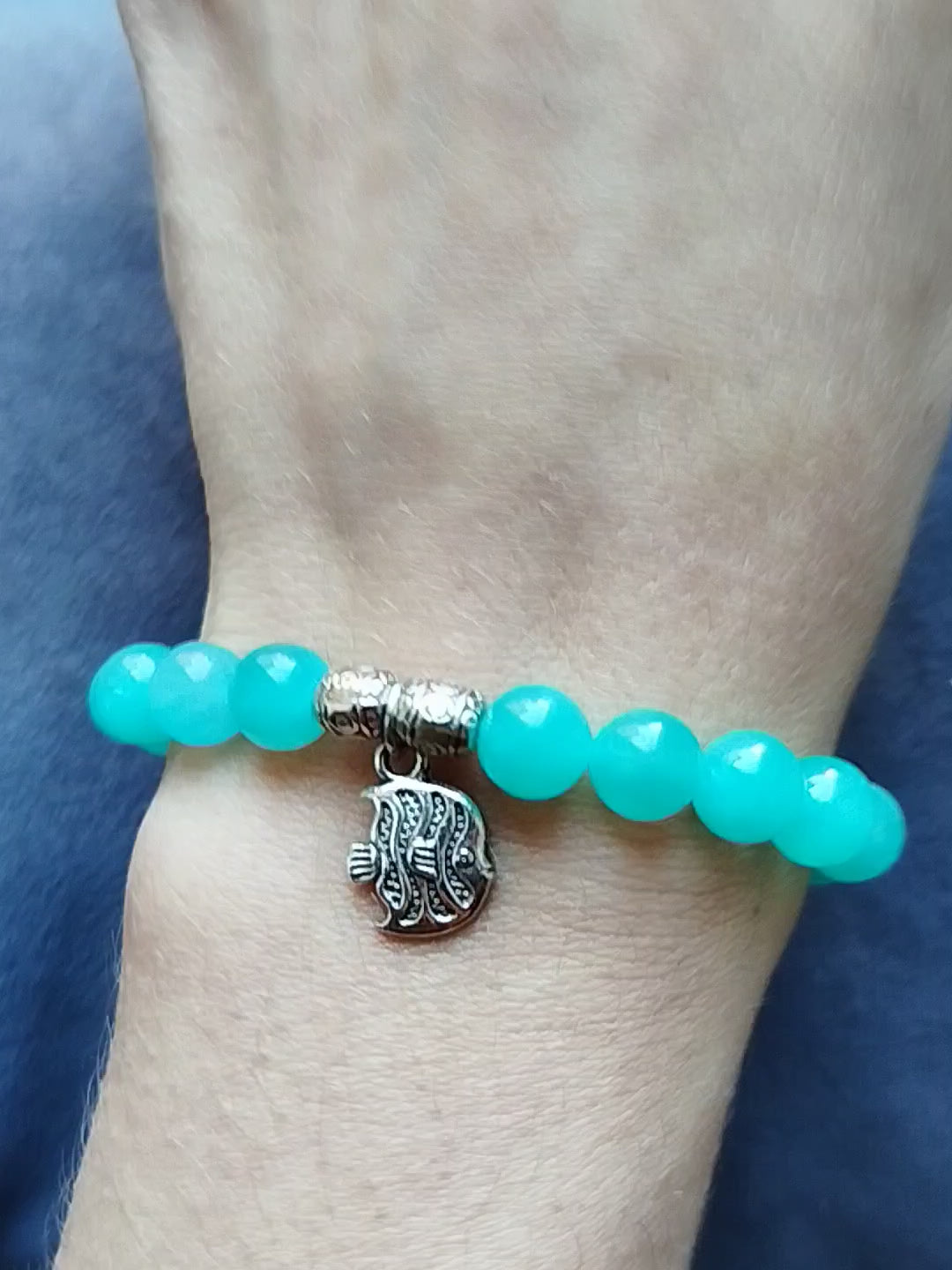 Bracelet d'intention - Courant libre (Amazonite)