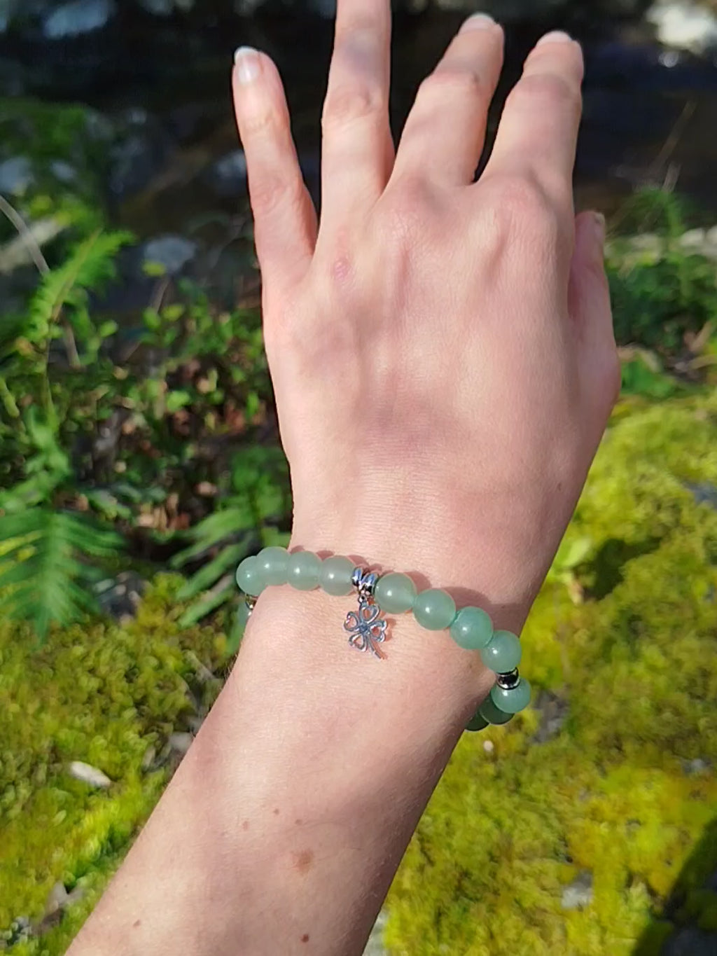 Bracelet d'intention - Chance florissante (Aventurine verte)