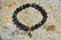 Bracelet d'intention – Mosaïque du Vivant (Chrysocolle et malachite)