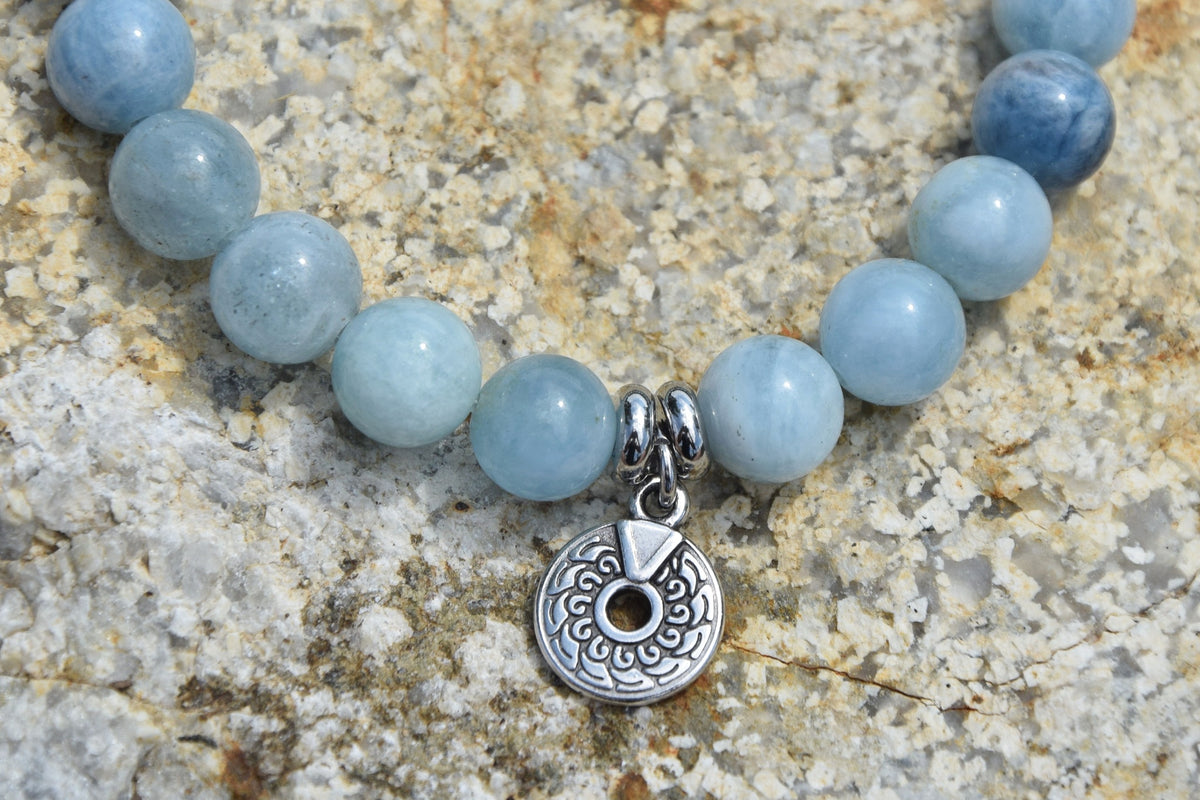 Bracelet d'intention – Murmure des Rivages (Aigue-marine)