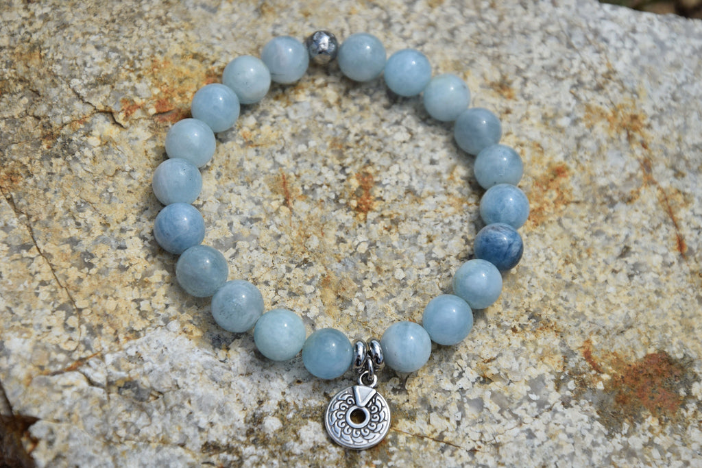 Bracelet d'intention – Murmure des Rivages (Aigue-marine)