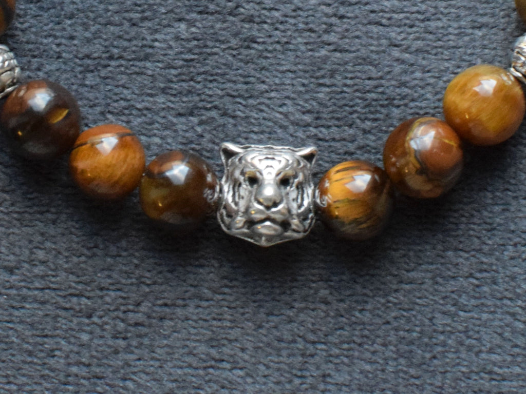 Bracelet d'intention - Esprit du tigre (Œil de tigre)