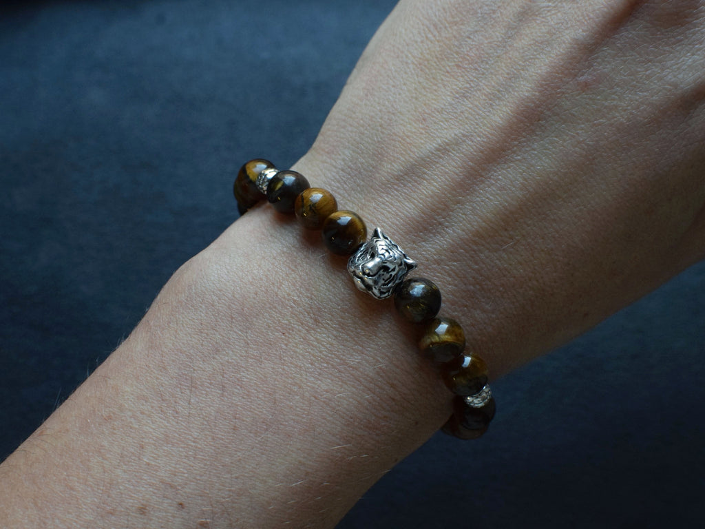 Bracelet d'intention - Esprit du tigre (Œil de tigre)
