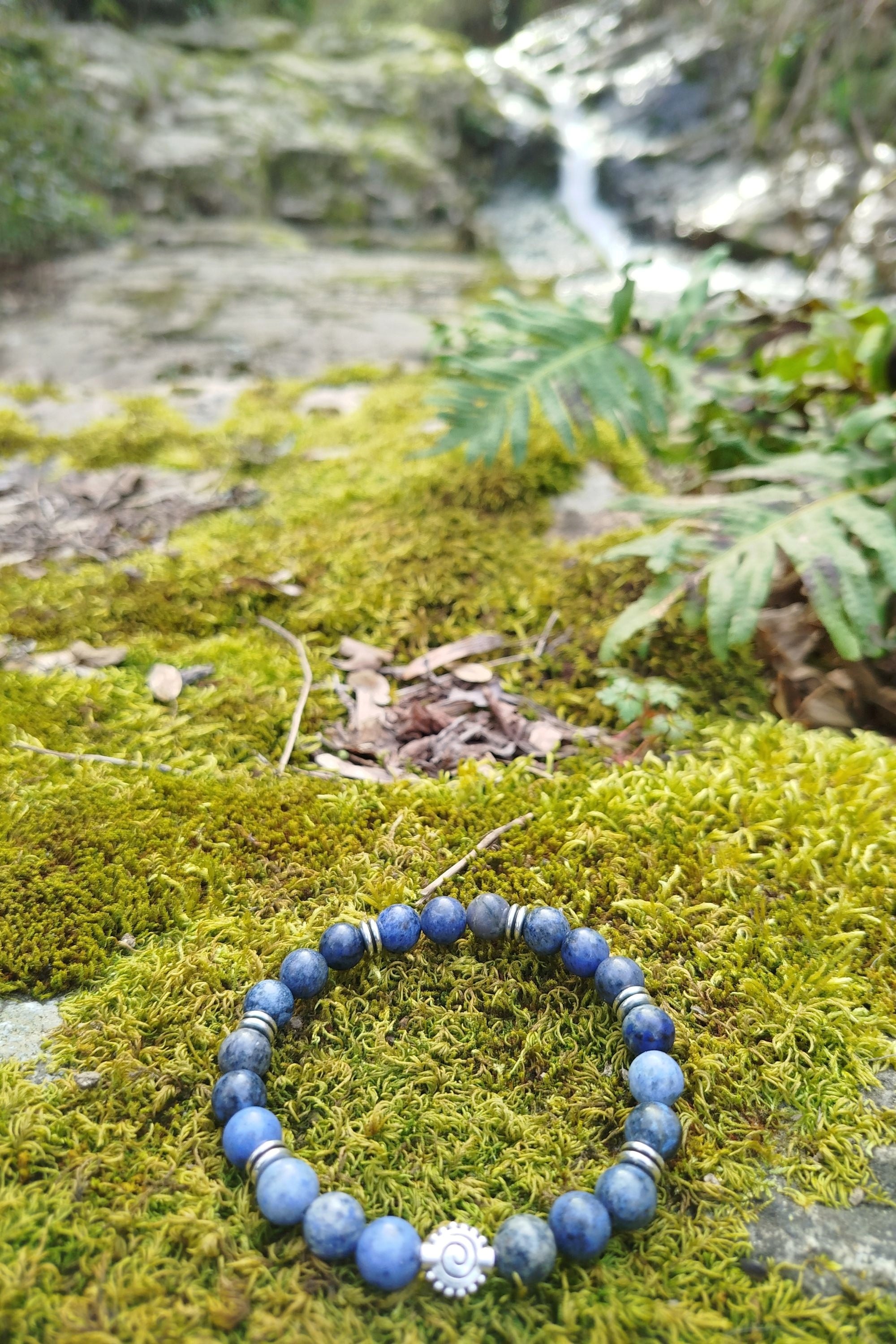 Bracelet d'intention - Présence calme (Dumortiérite)