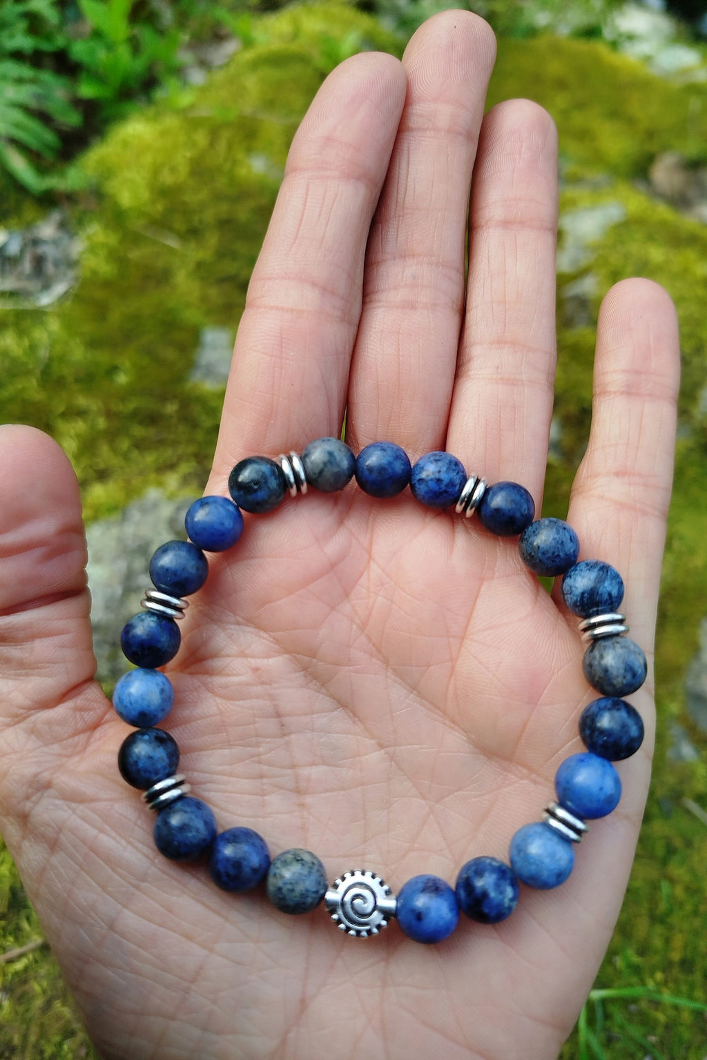 Bracelet d'intention - Présence calme (Dumortiérite)