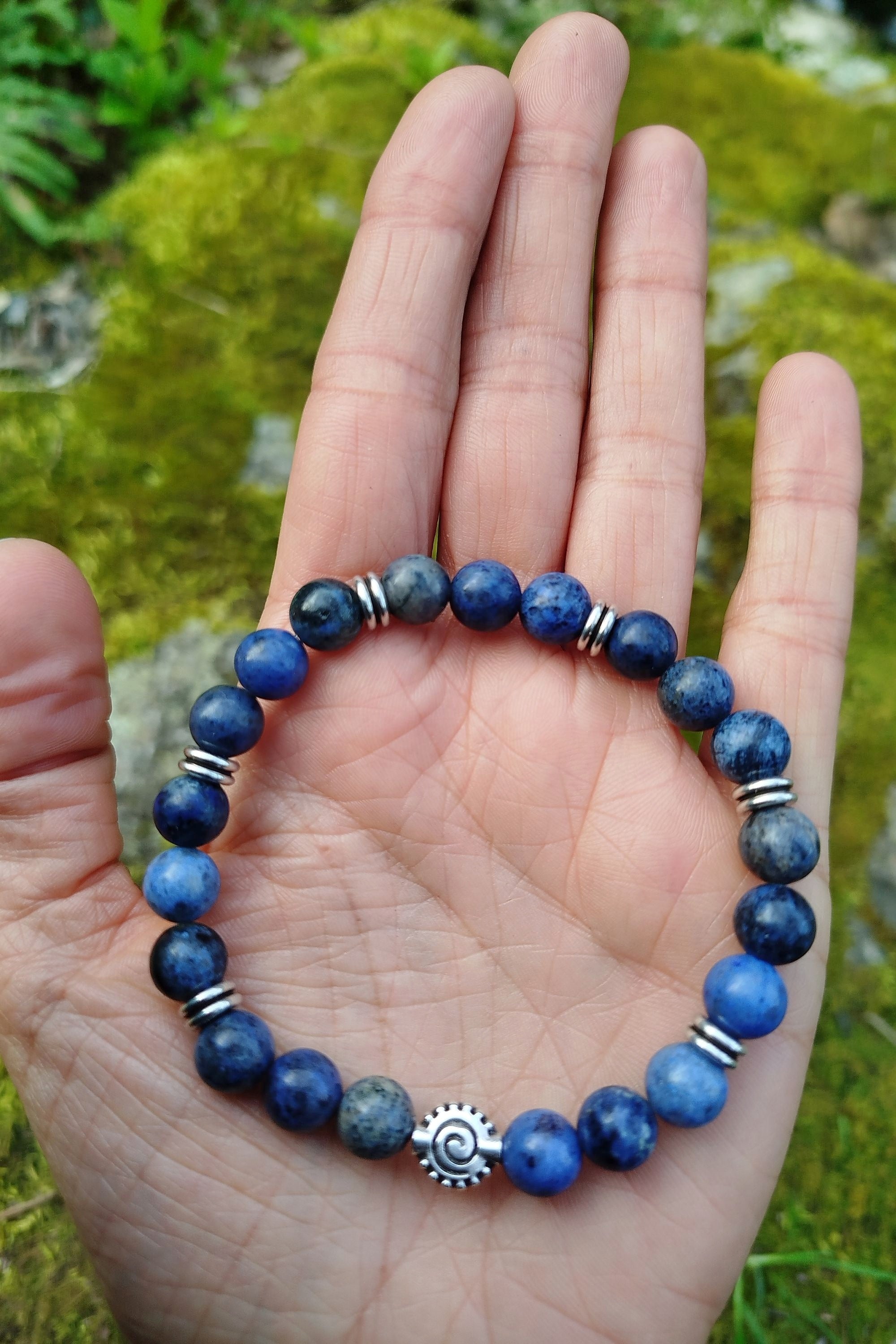 Bracelet d'intention - Présence calme (Dumortiérite)