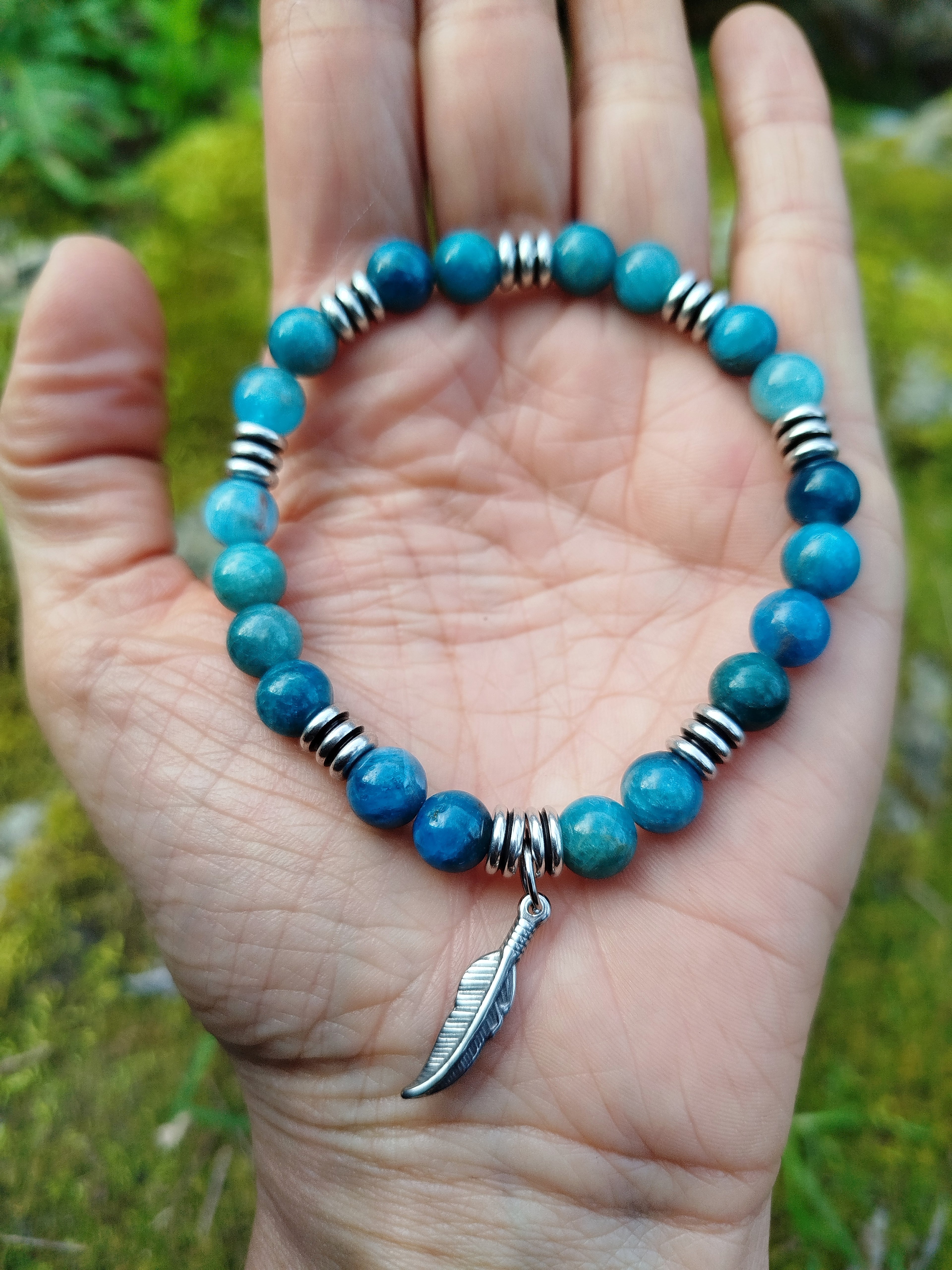 Bracelet d'intention - Souffle d'horizon (Apatite)