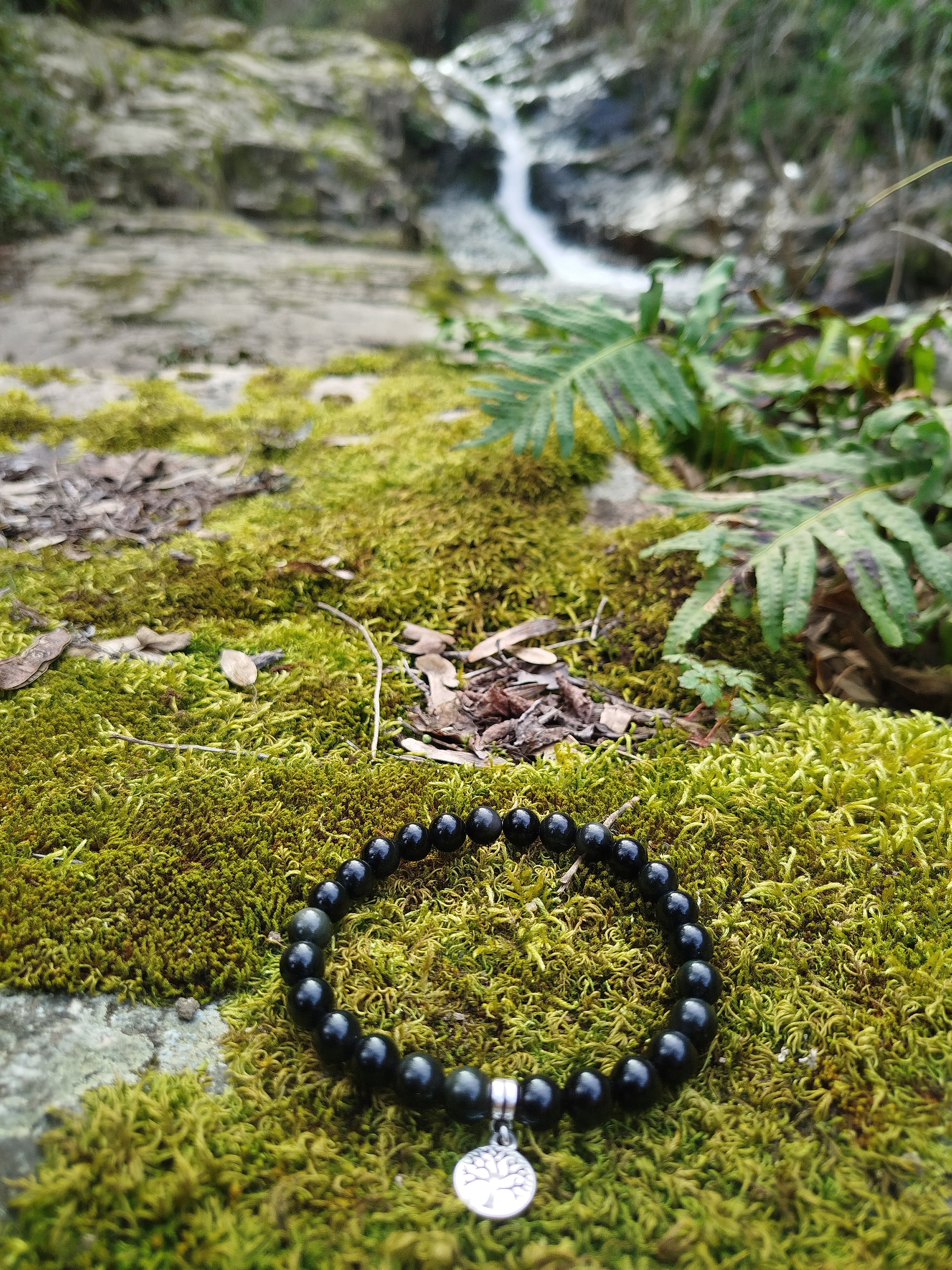 Bracelet d'intention - Racines intérieures (Obsidienne œil céleste)